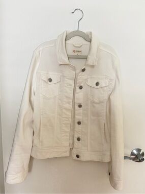 Crewcuts Girls' White Denim Jacket